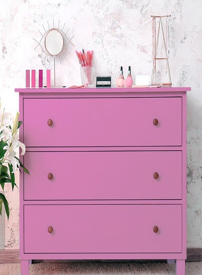 LIVECOOL ورق لاصق غير لامع من لايف كول، ورق حائط مزخرف ذاتي اللصق، ورق حائط قابل للإزالة للخزائن والأرفف وبطانات الأدراج والأثاث (24 × 48 بوصة، وردي غير لامع) - Image 3